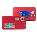 12 MP Mega Pixel High Definition Underwater Diving Scuba Camera Video Recorder DVR 8x Digital Zoom with 2-inch LCD Screen and Flash Strobe Red
